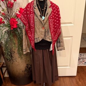 Sold Out Cropped Kelley Coat//Scarf NOT included// Will post later separately